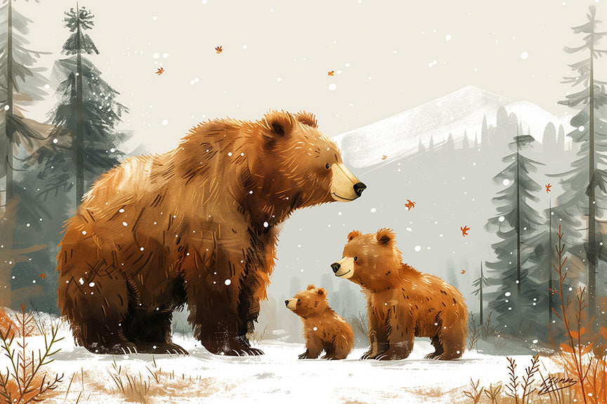 Fuzzy Bear Family